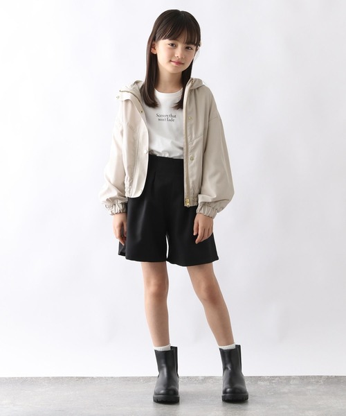 GLOBAL WORK（グローバルワーク）の「洗える撥水切り替えマンパ/976078（マウンテンパーカー・キッズ・ブラック/ナチュラル・120cm/130cm/140cm/150cm/160cm/170cm）」の6枚目の写真