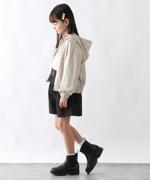 GLOBAL WORK（グローバルワーク）の「洗える撥水切り替えマンパ/976078（マウンテンパーカー・キッズ・ブラック/ナチュラル・120cm/130cm/140cm/150cm/160cm/170cm）」の7枚目の写真