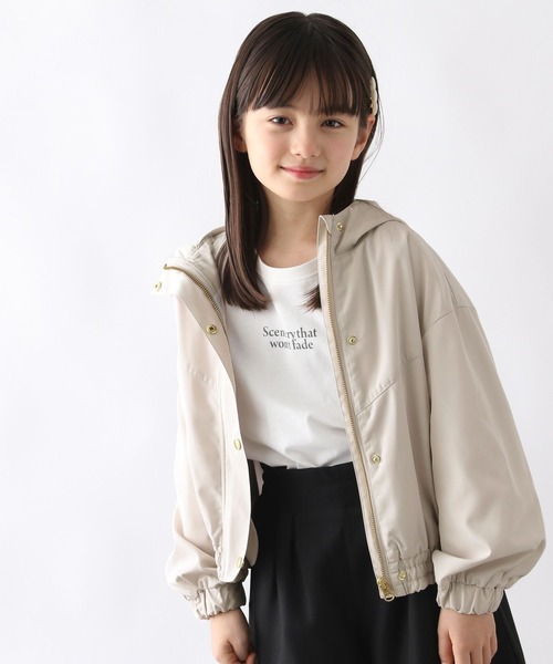 GLOBAL WORK（グローバルワーク）の「洗える撥水切り替えマンパ/976078（マウンテンパーカー・キッズ・ブラック/ナチュラル・120cm/130cm/140cm/150cm/160cm/170cm）」の8枚目の写真