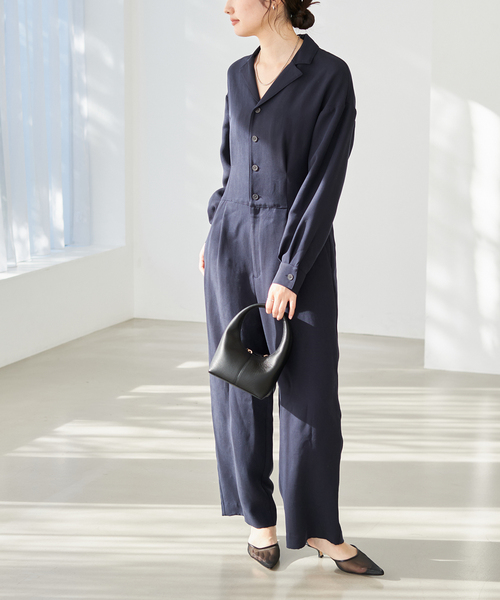 plage(プラージュ)の「W-CLOTH オールインワン(つなぎ/オールインワン・レディース・ネイビー・34/36/38)」の4枚目の写真