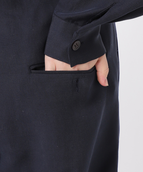 Plage Deep V/N オールインワン　ネイビー　美品 plage（プラージュ）の「W-CLOTH オールインワン（つなぎ