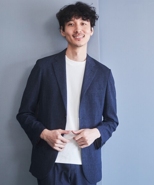 【セール】【セットアップ可】AVANT AIR デニムライクジャケット（テーラードジャケット）｜THE SHOP TK （ザ ショップ ティーケー ）