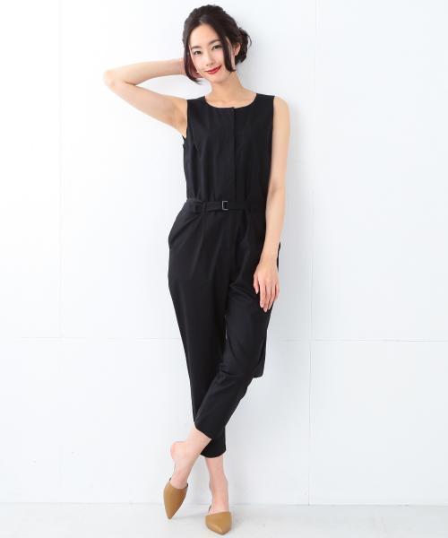 【2025SS】Demi-Luxe BEAMS オフホワイト オールインワン Demi-Luxe BEAMS（デミルクス ビームス）キュプラ ドレープ