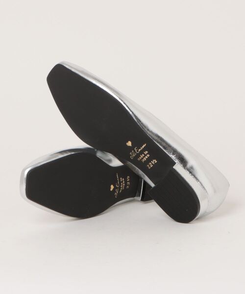 JOLI ENCORE ジョリーアンコール SQ FLAT 2 スクエアフラット 2 JE80224 SILVER（パンプス）｜ABC-MART（エービーシーマート）