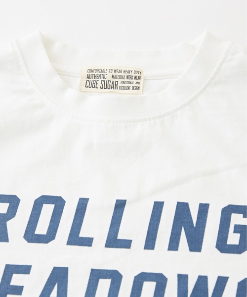 CUBE SUGAR（キューブシュガー）の「<2点SET>カギ針風ビスチェ付ロゴTシャツ（Tシャツ/カットソー・レディース・スミクロ/ライトイエロー/トップグレー/ホワイト・M）」の21枚目の写真