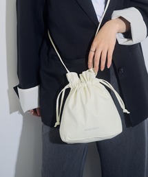 SETUP7（セットアップセブン）の「【SETUP7】SPECIAL PU DRAWSTRINGS BAG　巾着バッグ　スマホショルダー（ショルダーバッグ・メンズ）」