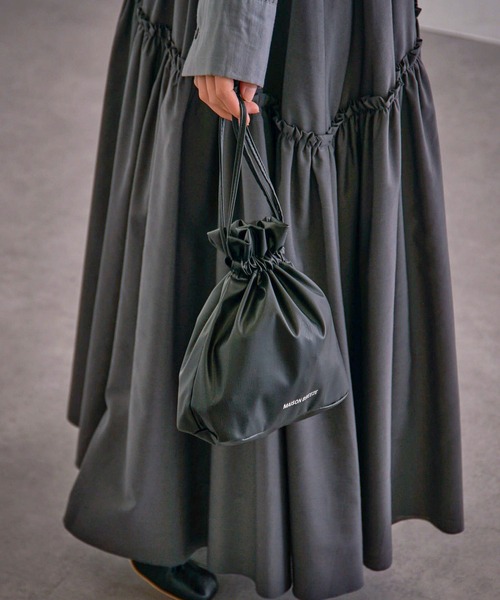 SETUP7（セットアップセブン）の「【SETUP7】SPECIAL PU DRAWSTRINGS BAG　巾着バッグ　スマホショルダー（ショルダーバッグ・レディース・ホワイト/ゴールド/ブラック/シルバー・FREE）」の10枚目の写真