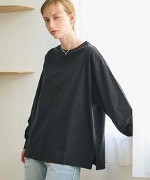 コットンビッグシルエットロングTシャツ