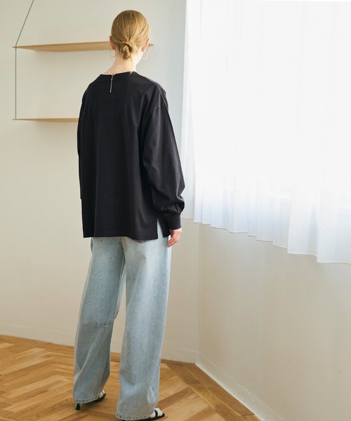 セール】コットンビッグシルエットロングTシャツ（Tシャツ/カットソー