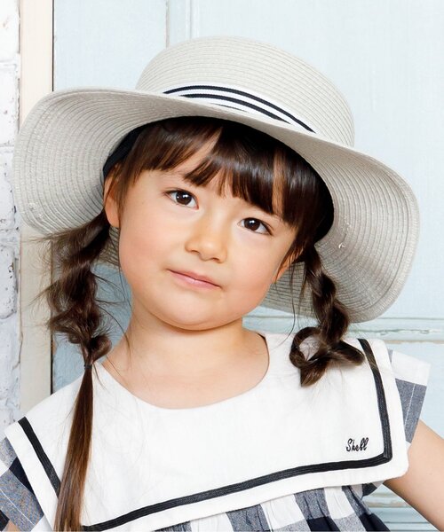 Seraph(セラフ)の「カンカン帽(ハット・キッズ・ブラウン/キナリ/ベージュ・56/54/52/50/48)」の2枚目の写真