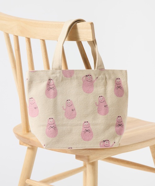 salle de bal（サルデバル）の「BARBAPAPA / バーバパパ ミニトート ランチバッグ mini tote FRH（トートバッグ・レディース・アイボリー/イエロー/サックスブルー/パープル/ブラック/ピンク・FREE）」の2枚目の写真