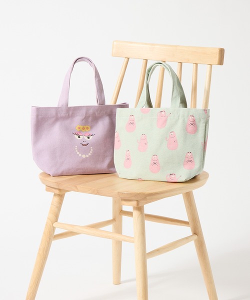 salle de bal（サルデバル）の「BARBAPAPA / バーバパパ ミニトート ランチバッグ mini tote FRH（トートバッグ・レディース・アイボリー/イエロー/サックスブルー/パープル/ブラック/ピンク・FREE）」の19枚目の写真