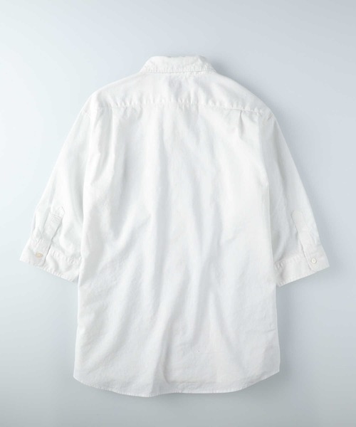 BACK NUMBER(バックナンバー)の「BACK NUMBER(バックナンバー)綿麻7分袖シャツ(シャツ/ブラウス・メンズ・ダークグレー/ケリーグリーン/ホワイト・S/M/L/XL)」の4枚目の写真