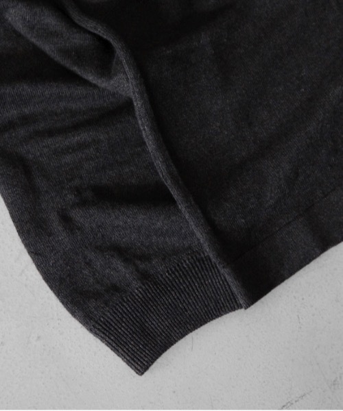 crepuscule(クレプスキュール)の「crepuscule Linen P/O(Tシャツ/カットソー・メンズ・ベージュ/ブラック/グレー・1)」の5枚目の写真