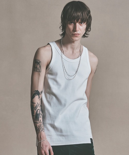 MSML（エムエスエムエル）の「RIB TANK TOP / リブ タンクトップ（タンクトップ・メンズ・ブラック/ホワイト・S/M/L/XL）」の13枚目の写真