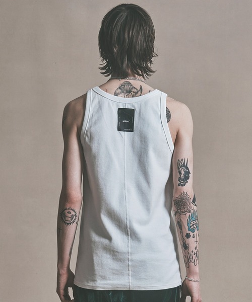 MSML（エムエスエムエル）の「RIB TANK TOP / リブ タンクトップ（タンクトップ・メンズ・ブラック/ホワイト・S/M/L/XL）」の5枚目の写真