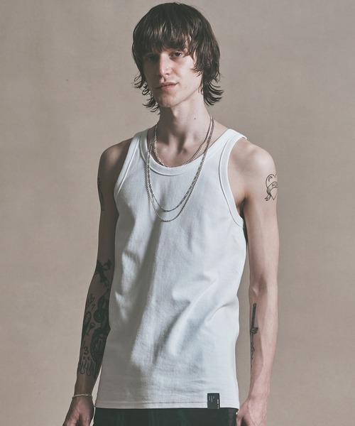 MSML（エムエスエムエル）の「RIB TANK TOP / リブ タンクトップ（タンクトップ・メンズ・ブラック/ホワイト・S/M/L/XL）」の4枚目の写真