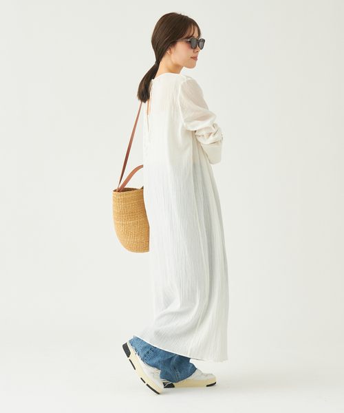 plage（プラージュ）の「Sheer gather ワンピース（ワンピース）」 - WEAR