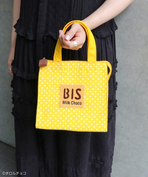 ACCOMMODE（アコモデ）の「チロルチョコ　クーラートートバッグ（トートバッグ・レディース・ブラウン/ホワイト/イエロー・FREE）」の3枚目の写真