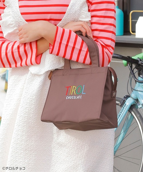 ACCOMMODE（アコモデ）の「チロルチョコ　クーラートートバッグ（トートバッグ・レディース・ブラウン/ホワイト/イエロー・FREE）」の5枚目の写真
