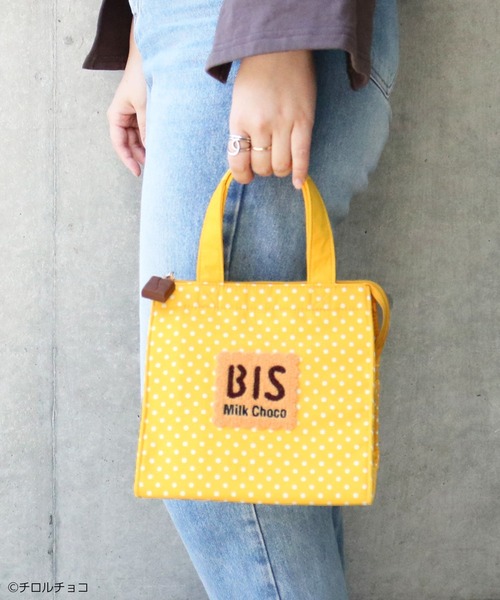 ACCOMMODE（アコモデ）の「チロルチョコ　クーラートートバッグ（トートバッグ・レディース・ブラウン/ホワイト/イエロー・FREE）」の4枚目の写真