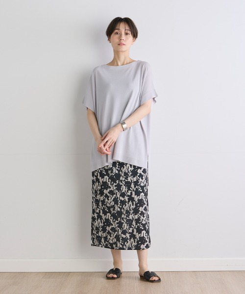 INED CLARO（イネドクラロ）の「シャドーフラワースカート（スカート・レディース・オレンジ/ブラック・フリー）」の18枚目の写真