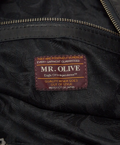 MR.OLIVE(ミスターオリーブ)の「MR.OLIVE/ミスターオリーブ WATER PROOF LIGHT LEATHER / MESSENGER BAG メッセンジャーバッグ レザー(ショルダーバッグ・メンズ・ブラック・FREE)」の11枚目の写真
