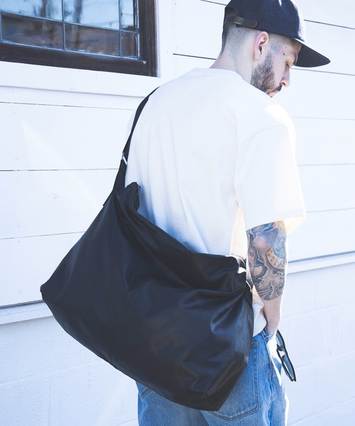 MR.OLIVE(ミスターオリーブ)の「MR.OLIVE/ミスターオリーブ WATER PROOF LIGHT LEATHER / MESSENGER BAG メッセンジャーバッグ レザー(ショルダーバッグ・メンズ・ブラック・FREE)」の19枚目の写真