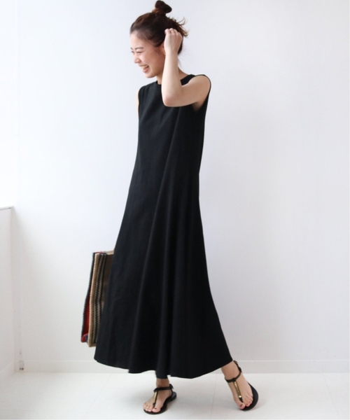 JOURNAL STANDARD relume（ジャーナルスタンダード　レリューム）の「《WEB限定追加》コットンマーメイドラインワンピース（ワンピース・レディース・チャコールグレー/ブラック/コバルトブルー・FREE）」の9枚目の写真