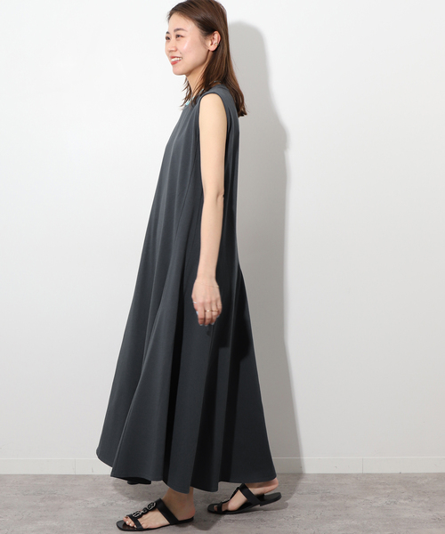 JOURNAL STANDARD relume（ジャーナルスタンダード　レリューム）の「《WEB限定追加》コットンマーメイドラインワンピース（ワンピース・レディース・チャコールグレー/ブラック/コバルトブルー・FREE）」の19枚目の写真