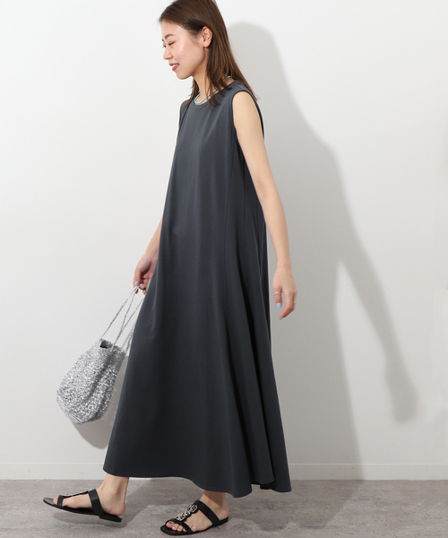 JOURNAL STANDARD relume（ジャーナルスタンダード　レリューム）の「《WEB限定追加》コットンマーメイドラインワンピース（ワンピース・レディース・チャコールグレー/ブラック/コバルトブルー・FREE）」の20枚目の写真