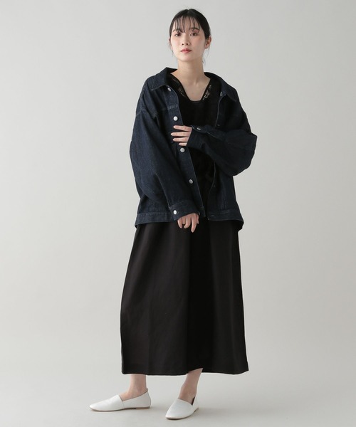 natural by clip デニムワイドジャケットstudio clip natural by clip》デニムワイドジャケット（デニムジャケット