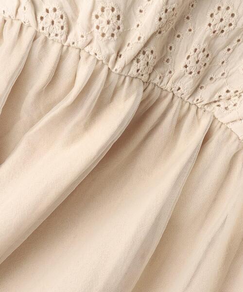 SHOO・LA・RUE（シューラルー）の「◆【110-140cm】レース切替チュール使いワンピース（ワンピース・キッズ・サックスブルー/ベージュ・14/13/12/11）」の11枚目の写真