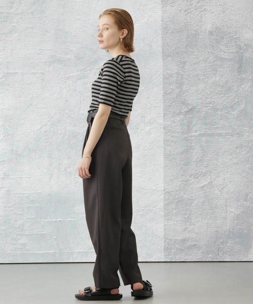 Apo(s)ture(アポスチャー)の「NORAH-005/ライトカルゼ3タックテーパードパンツ(その他パンツ・レディース・ベージュ/ネイビー/モカ/チャコール・XS/S/M/L/XL)」の15枚目の写真