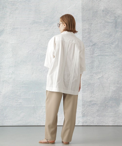 Apo(s)ture(アポスチャー)の「NORAH-005/ライトカルゼ3タックテーパードパンツ(その他パンツ・レディース・ベージュ/ネイビー/モカ/チャコール・XS/S/M/L/XL)」の21枚目の写真