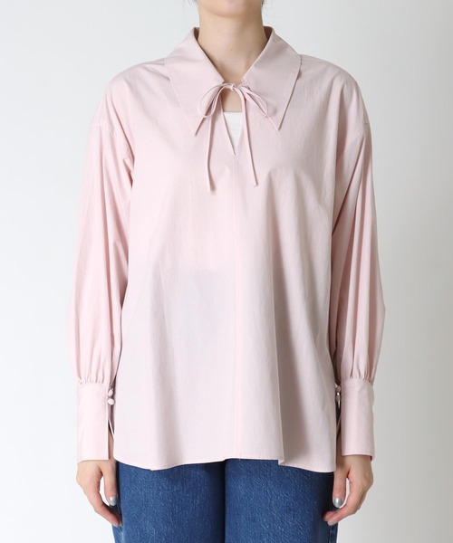 TITE IN THE STORE（ティテ　インザ　ストア）の「オーガニックコットンスキッパーシャツブラウス（シャツ/ブラウス・レディース・ピンク/ブルー・38）」の16枚目の写真