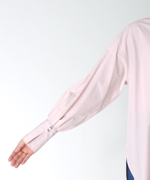 TITE IN THE STORE（ティテ　インザ　ストア）の「オーガニックコットンスキッパーシャツブラウス（シャツ/ブラウス・レディース・ピンク/ブルー・38）」の20枚目の写真