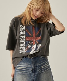 Snap club（スナップクラブ）の「【Snap club】ビッグシルエットヴィンテージ加工グラフィック半袖Tシャツ（Tシャツ/カットソー）」