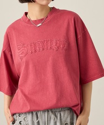 【Snap club】ビッグシルエットヴィンテージ加工グラフィック半袖Tシャツ