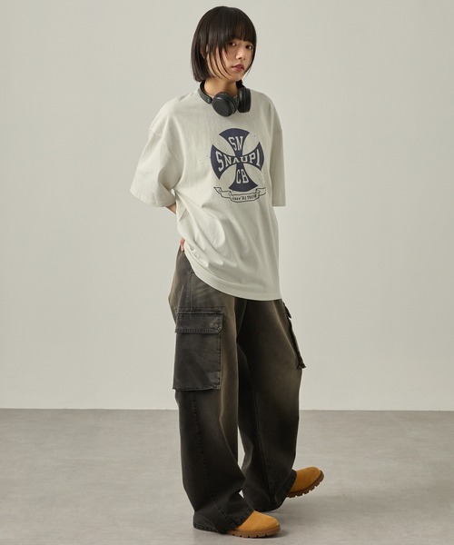 セール】【Snap club】ビッグシルエットヴィンテージ加工