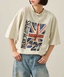 Snap club（スナップクラブ）の「【Snap club】ビッグシルエットヴィンテージ加工グラフィック半袖Tシャツ（Tシャツ/カットソー）」