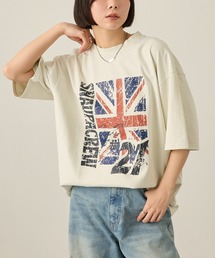 Snap club（スナップクラブ）の「【Snap club】ビッグシルエットヴィンテージ加工グラフィック半袖Tシャツ（Tシャツ/カットソー）」