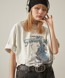 Snap club（スナップクラブ）の「【Snap club】ビッグシルエットヴィンテージ加工グラフィック半袖Tシャツ（Tシャツ/カットソー）」