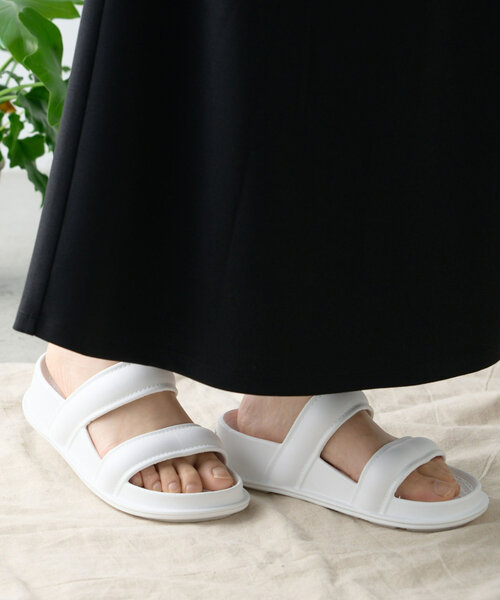 CIAOPANIC TYPY(チャオパニックティピー)の「■【UNISEX】【CARIGA/カリガ】ダブルストラップサンダル(サンダル・レディース・ブラック/ホワイト/ベージュ・23/24/25/26/27/28)」の21枚目の写真