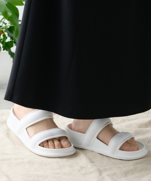 CIAOPANIC TYPY(チャオパニックティピー)の「■【UNISEX】【CARIGA/カリガ】ダブルストラップサンダル(サンダル・レディース・ブラック/ホワイト/ベージュ・23/24/25/26/27/28)」の6枚目の写真