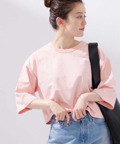 IENA（イエナ）の「ラソギザ クロップドTシャツ（Tシャツ