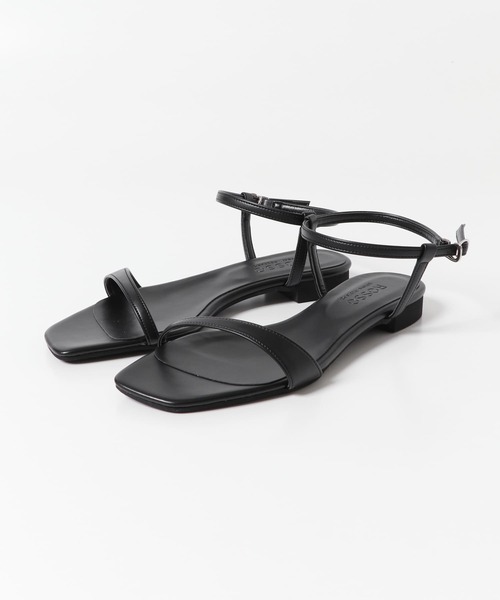 URBAN RESEARCH ROSSO WOMEN（アーバンリサーチ　ロッソ）の「スクエアトゥアンクルストラップサンダル（サンダル・レディース・カーキ/ブラック・37/36/38）」の8枚目の写真