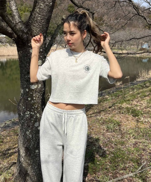 ROXY(ロキシー)の「SOL DE VERANO PANTS/ロキシーウエストゴムスウェットパンツ(スウェットパンツ・レディース・パープル/ブラウン/グレー・MEDIUM/LARGE/SMALL)」の20枚目の写真