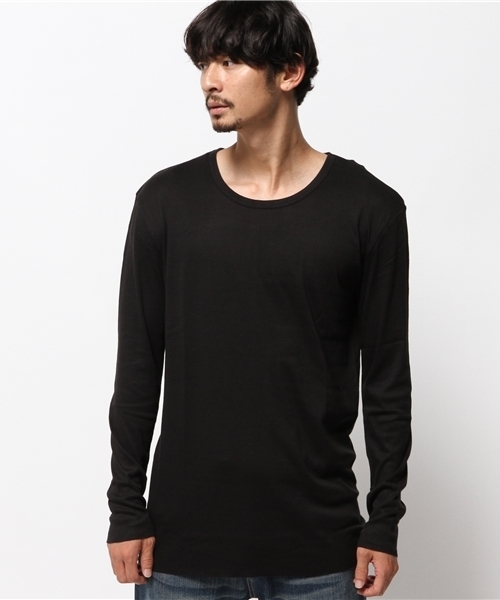 WEGO（ウィゴー）の「WEGO/カットオフフライスカットソー（Tシャツ/カットソー・メンズ・ワイン/カーキ/ホワイト/ブラック・LARGE/MEDIUM）」の12枚目の写真