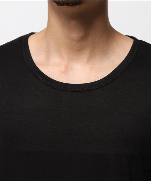 WEGO（ウィゴー）の「WEGO/カットオフフライスカットソー（Tシャツ/カットソー・メンズ・ワイン/カーキ/ホワイト/ブラック・LARGE/MEDIUM）」の15枚目の写真